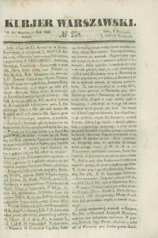 Kurjer Warszawski. 1843, № 258 (30 września)