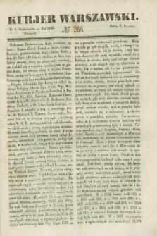 Kurjer Warszawski. 1843, № 266 (8 października)