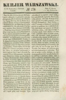 Kurjer Warszawski. 1843, № 270 (12 października)