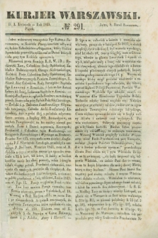 Kurjer Warszawski. 1843, № 291 (3 listopada)