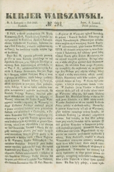 Kurjer Warszawski. 1843, № 293 (5 listopada)