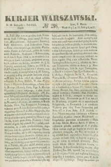 Kurjer Warszawski. 1843, № 298 (10 listopada)