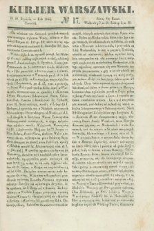 Kurjer Warszawski. 1844, № 17 (18 stycznia)