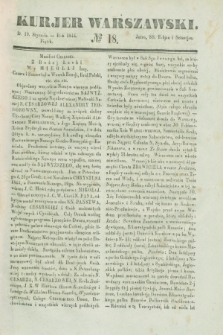 Kurjer Warszawski. 1844, № 18 (19 stycznia)