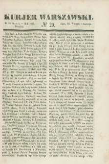 Kurjer Warszawski. 1844, № 20 (21 stycznia)