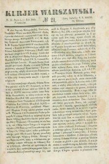 Kurjer Warszawski. 1844, № 21 (22 stycznia)