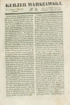 Kurjer Warszawski. 1844, № 31 (1 lutego)