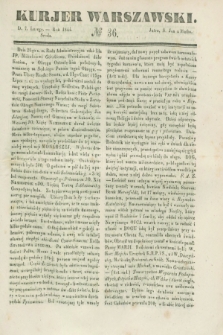 Kurjer Warszawski. 1844, № 36 (7 lutego)