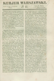 Kurjer Warszawski. 1844, № 42 (13 lutego)