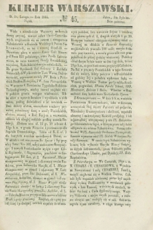 Kurjer Warszawski. 1844, № 45 (16 lutego)