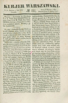 Kurjer Warszawski. 1844, № 111 (25 kwietnia)