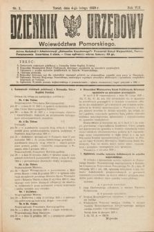 Dziennik Urzędowy Województwa Pomorskiego. 1928, nr 2