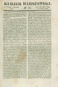 Kurjer Warszawski. 1844, № 181 (10 lipca)