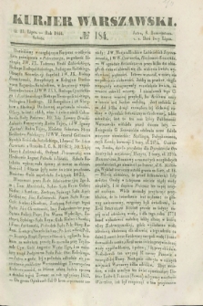 Kurjer Warszawski. 1844, № 184 (13 lipca)