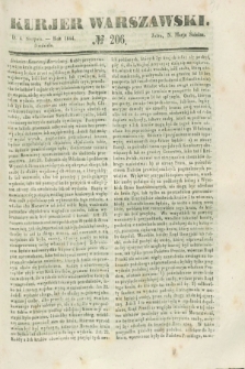 Kurjer Warszawski. 1844, № 206 (4 sierpnia)