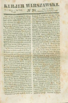 Kurjer Warszawski. 1844, № 208 (6 sierpnia)