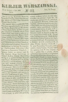 Kurjer Warszawski. 1844, № 212 (10 sierpnia)