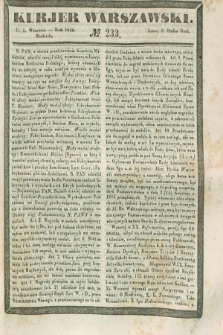 Kurjer Warszawski. 1844, № 233 (1 września)