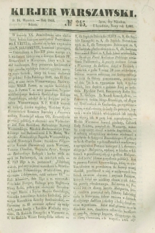 Kurjer Warszawski. 1844, № 245 (14 września)