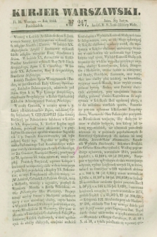 Kurjer Warszawski. 1844, № 247 (16 września)