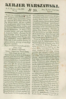 Kurjer Warszawski. 1844, № 248 (17 września)