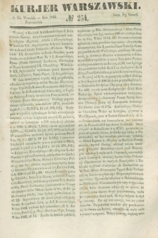 Kurjer Warszawski. 1844, № 254 (23 września)