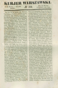 Kurjer Warszawski. 1844, № 260 (29 września)