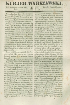 Kurjer Warszawski. 1844, № 270 (9 października)