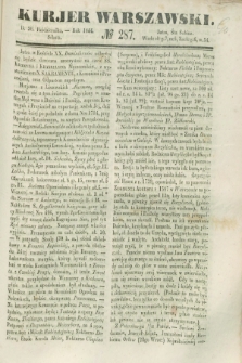 Kurjer Warszawski. 1844, № 287 (26 października)