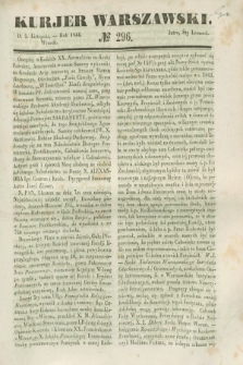 Kurjer Warszawski. 1844, № 296 (5 listopada)