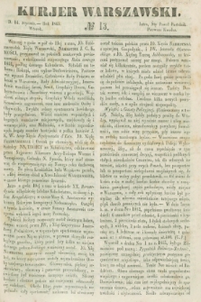 Kurjer Warszawski. 1845, № 13 (14 stycznia)