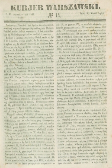 Kurjer Warszawski. 1845, № 14 (15 stycznia)