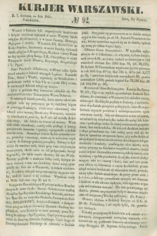 Kurjer Warszawski. 1845, № 92 (7 kwietnia)