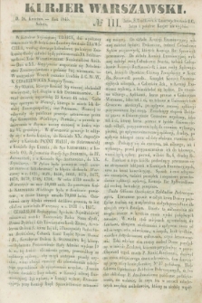 Kurjer Warszawski. 1845, № 111 (26 kwietnia)