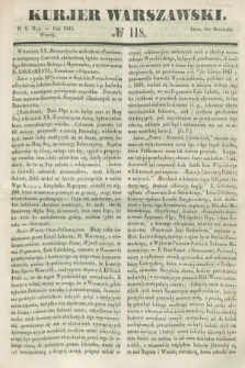 Kurjer Warszawski. 1845, № 118 (6 maja)