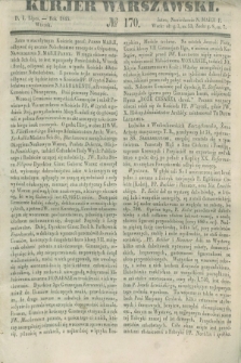 Kurjer Warszawski. 1845, № 170 (1 lipca)