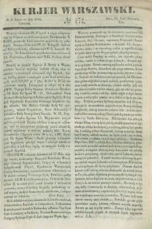 Kurjer Warszawski. 1845, № 172 (3 lipca)