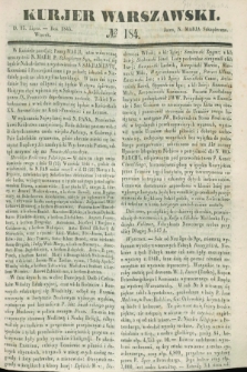 Kurjer Warszawski. 1845, № 184 (15 lipca)