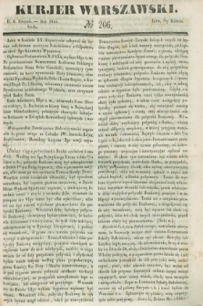 Kurjer Warszawski. 1845, № 206 (6 sierpnia)