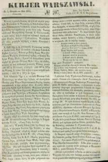 Kurjer Warszawski. 1845, № 207 (7 sierpnia)