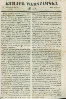 Kurjer Warszawski. 1845, № 208 (8 sierpnia)