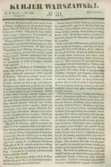 Kurjer Warszawski. 1845, № 211 (11 sierpnia)