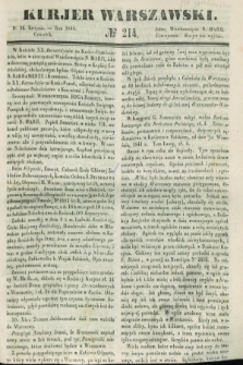 Kurjer Warszawski. 1845, № 214 (14 sierpnia)