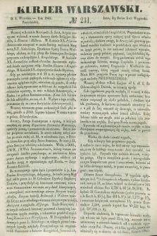 Kurjer Warszawski. 1845, № 231 (1 września)