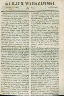 Kurjer Warszawski. 1845, № 233 (3 września)