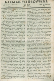 Kurjer Warszawski. 1845, № 235 (5 września)