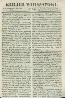 Kurjer Warszawski. 1845, № 262 (3 października)