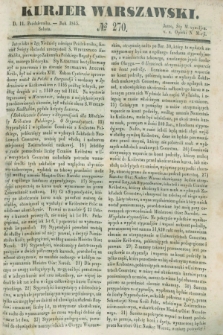 Kurjer Warszawski. 1845, № 270 (11 października)