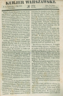 Kurjer Warszawski. 1845, № 272 (13 października)