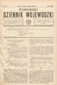 Pomorski Dziennik Wojewódzki. 1928, nr 9